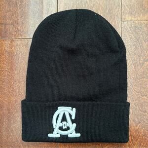 Aspire and Create Beanie, Unisex, Black with White Embroidered Letters, NWOT